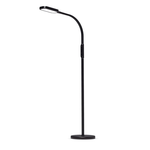 LED торшер VIDEX TF07B 14W 3000-5500K, черный