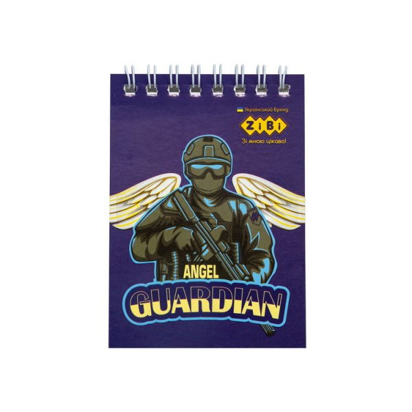 Блокнот на пружині зверху HEROES, А7, 40арк, клітинка 