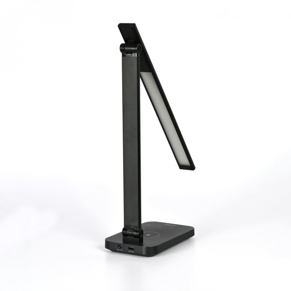 LED лампа настiльна з бездротовою зарядкою VIDEX VL-TF17B 18W 1800-6500K