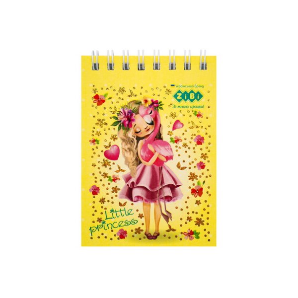 Блокнот на пружині зверху LITTLE PRINCESS, А7, 40арк, клітинка 