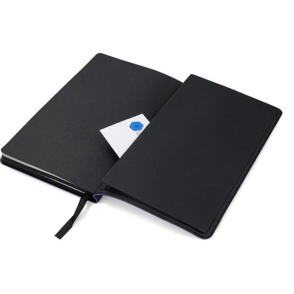 Книга записная Partner Soft А5, клетка, темно-синий