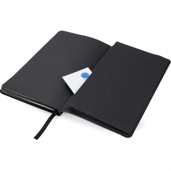 Книга записна Partner Soft А5, крапка, сріблясто-синій 