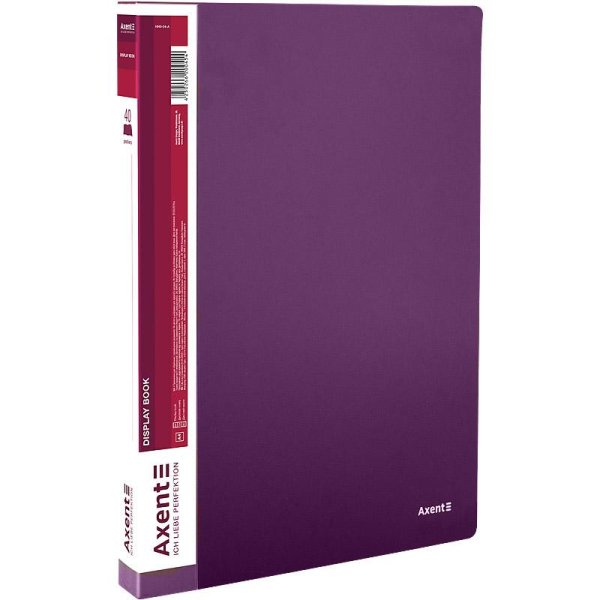 Дисплей-книга на 40 файлов, сливовый
