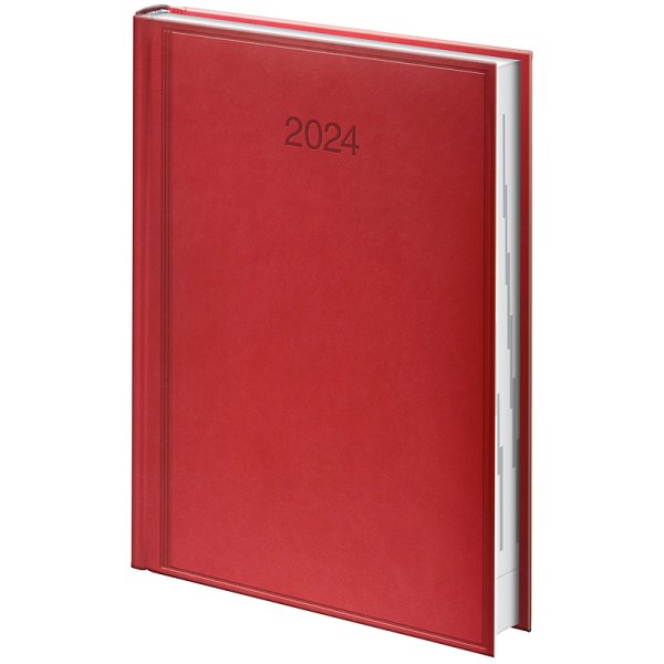 Щоденник Стандарт А5 2024 обкладинка Torino червоний 