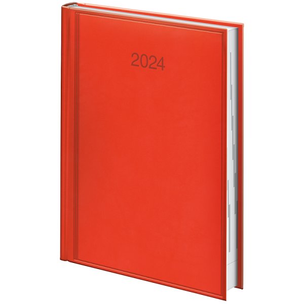 Щоденник Стандарт А5 2024 обкладинка Torino яскраво-червоний 