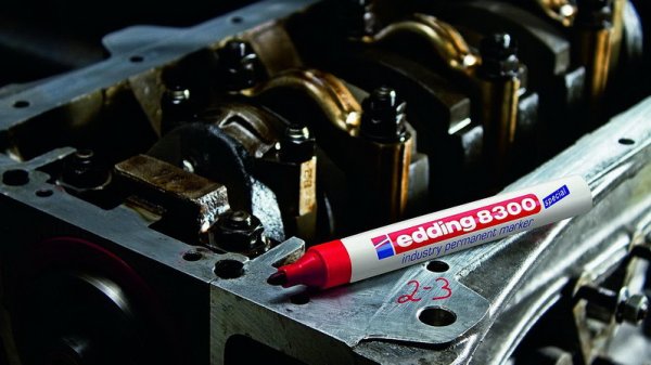 Маркер для агресивного середовища Edding Industry Permanent E-8300, 1,5-3,0мм, синій