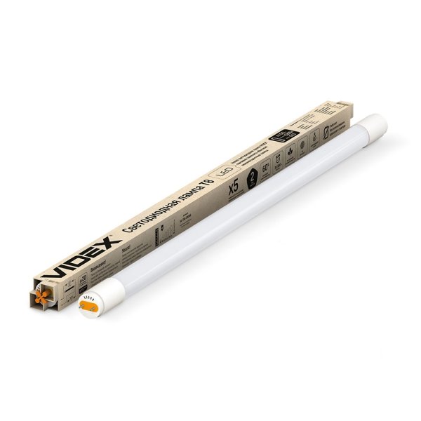 LED лампа VIDEX T8b 9W 0.6M 4100K 220V матовая