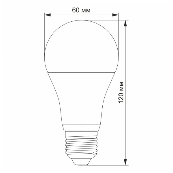 LED лампа VIDEX A65e 15W E27 4100K 220V