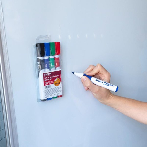 Набір маркерів AXENT для дошок Whiteboard Comfort Grip