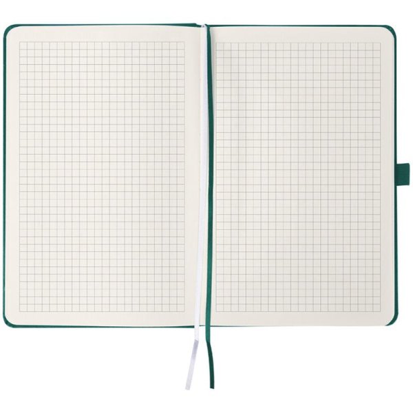 Книга записная Partner А5, клетка, зеленый