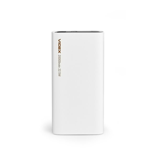 Повербанк 20000mAh VIDEX VPB-320 22.5W White 