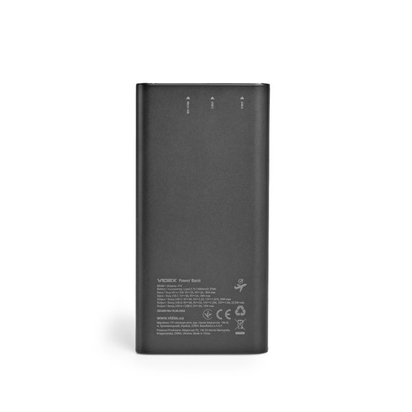 Повербанк 10000mAh VIDEX VPB-310 22.5W Black 