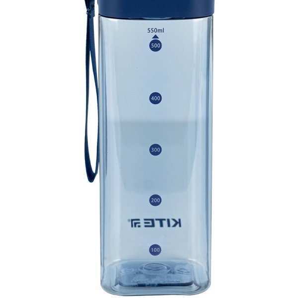Пляшечка для води квадратна Kite K24-1209-1, 550мл, синя