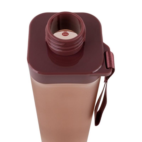 Пляшечка для води квадратна Kite K24-1210-3, 700мл, бордова