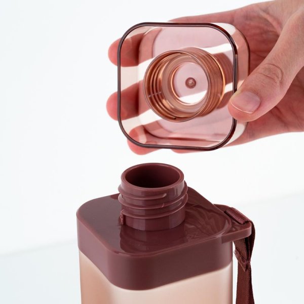 Пляшечка для води квадратна Kite K24-1210-3, 700мл, бордова