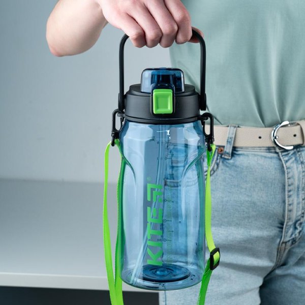 Пляшечка для води Kite K24-1202-1, 1500 мл, синя