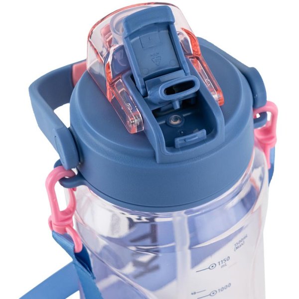 Пляшечка для води Kite K24-1202-2, 1500 мл, рожева