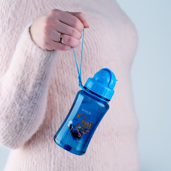 Пляшечка для води Kite Hot Wheels HW24-399, 350 мл, синя
