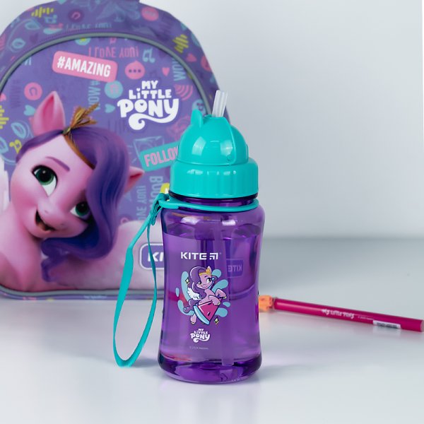 Пляшечка для води Kite My Little Pony LP24-399, 350 мл, фіолетова
