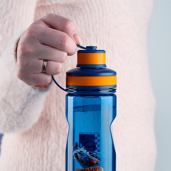 Пляшечка для води Kite Hot Wheels HW24-397, 500 мл, синя