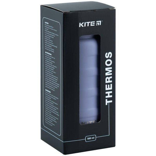 Термос Kite K24-1204-3, 500 мл, сіро-фіолетовий