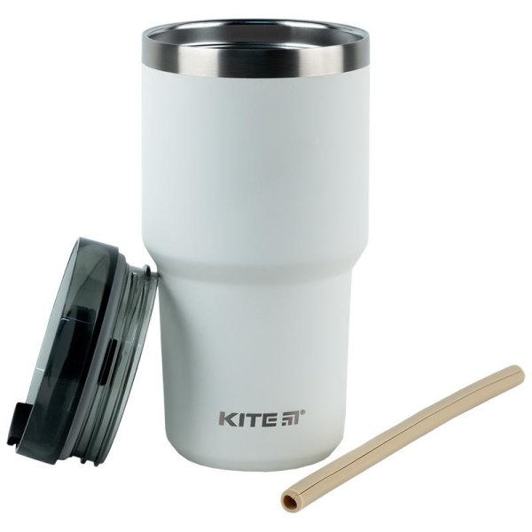 Термокружка Kite K24-1206-1, 600 мл, біла