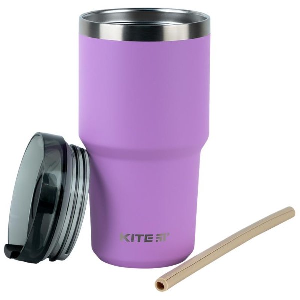 Термокружка Kite K24-1206-2, 600 мл, фіолетова
