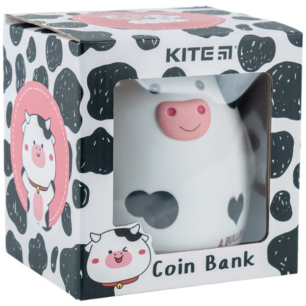 Скарбничка Kite K23-498-1, Black and White Cow
