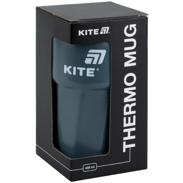 Термокружка Kite K25-1220-1, 450 мл, сіра