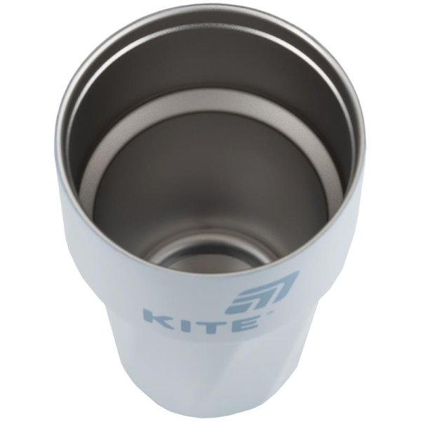 Термокружка Kite K25-1220-2, 450 мл, сіро-блакитна