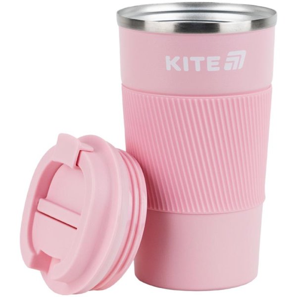 Термокружка Kite K25-458-3, 510 мл, рожева