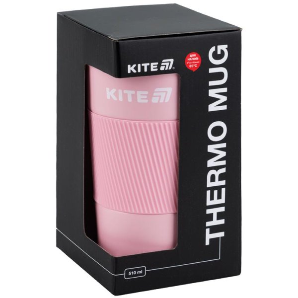 Термокружка Kite K25-458-3, 510 мл, рожева