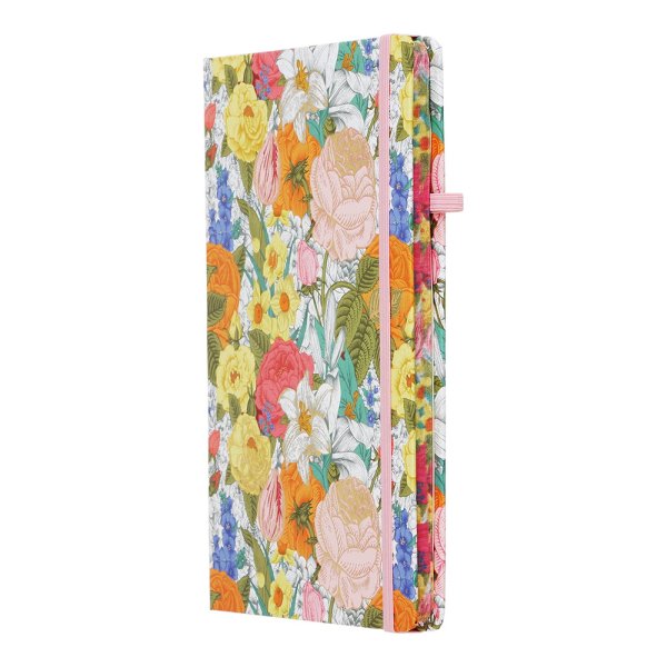 Книга записна ROSE А5, 80л, аркуші в клітинку, рожевий