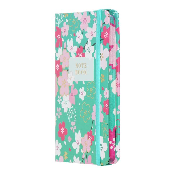 Книга записна BLOSSOM А6, 80л, аркуші в клітинку, блакитний