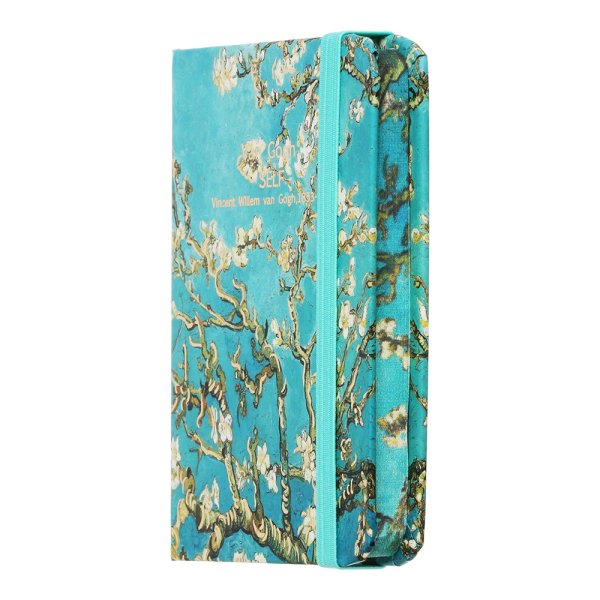 Книга записна ALMOND BRANCHES А7, 80л, аркуші в клітинку, бірюзовий