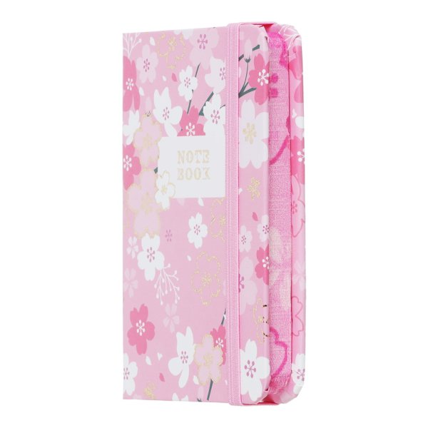 Книга записна BLOSSOM А7, 80л, аркуші в клітинку, рожевий
