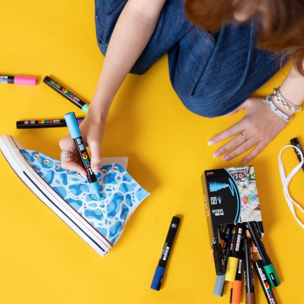Набор маркеров uni POSCA, 0,7-1мм, 8шт