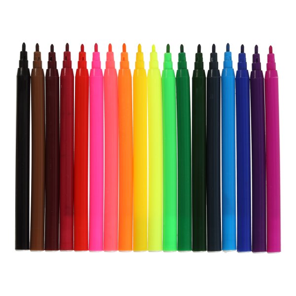 Фломастеры на водной основе, 18 цветов