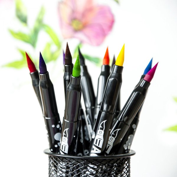 Фломастеры акварельные 8683 12 цветов