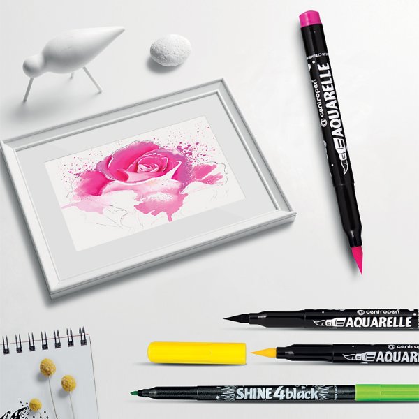 Фломастеры акварельные 8683 12 цветов