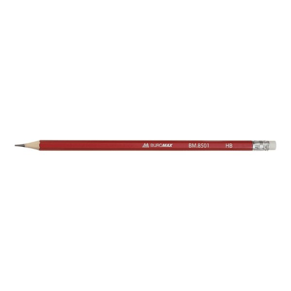 Карандаш графитовый с ластиком HB COLOR