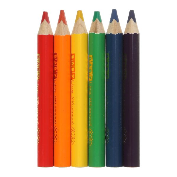 Карандаши цветные mini JUMBO, 6цв., BABY Line