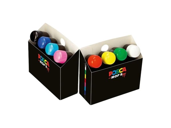 Набор маркеров uni POSCA MOP'R PCM-22, 3-19мм, 8шт