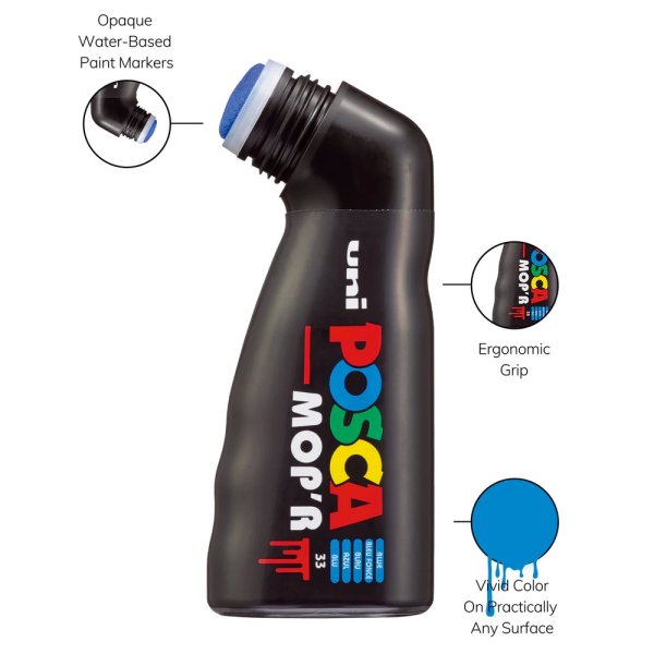 Набор маркеров uni POSCA MOP'R PCM-22, 3-19мм, 8шт