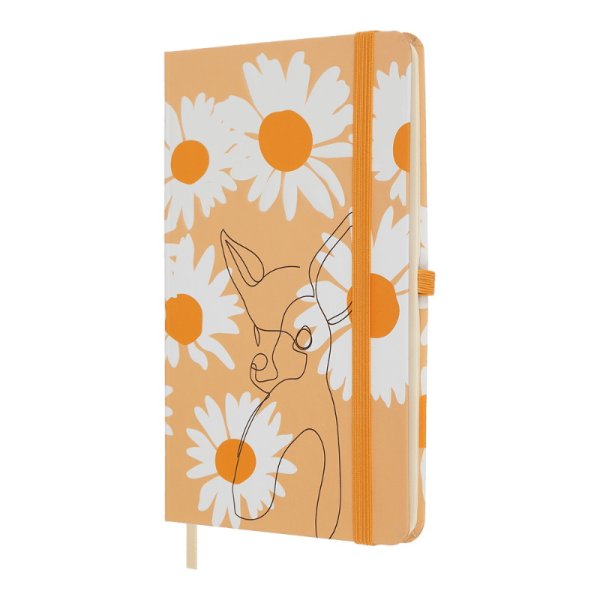 Книга записна NATURE 136*207мм, 96л, аркуші в клітинку, пісочний