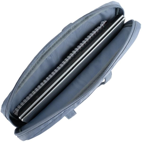 Сумка для документов текстильная А4, 1 отделение, голубая