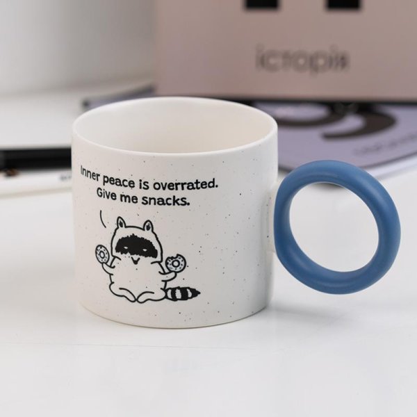 Чашка керамічна Kite Donut racoon K25-220-2, 370 мл
