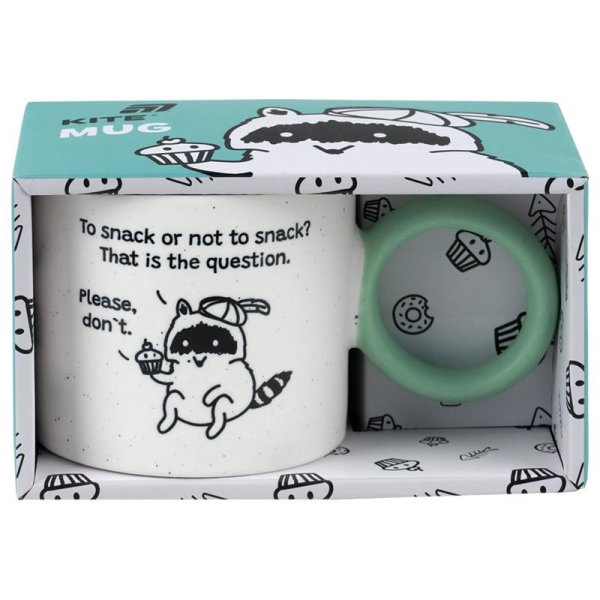 Чашка керамічна Kite Cupcake racoon K25-220-3, 370 мл