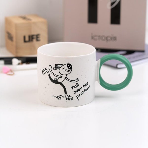 Чашка керамічна Kite Roller bunny K25-220-6, 370 мл