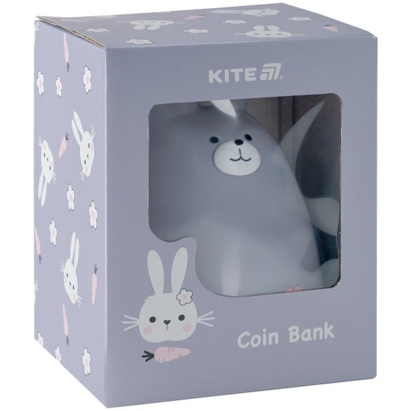 Копилка Kite K25-498-8, Grey Bunny